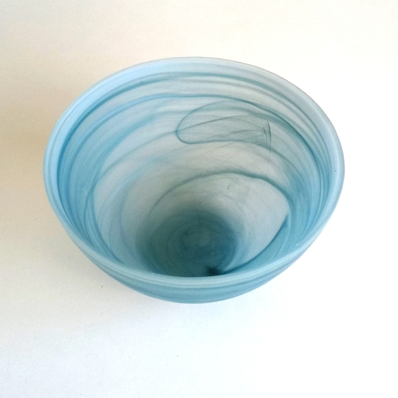 Blown Glass Plate and Bowl Set of 2 - Picture 2 of 9